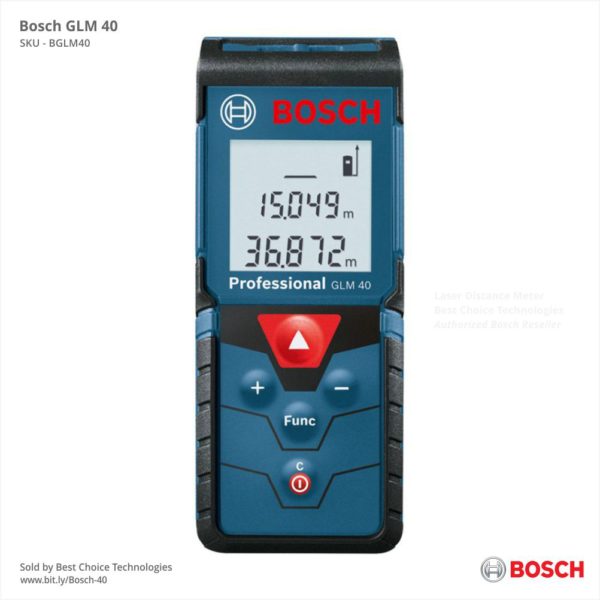 Buy Bosch GLM 40 | Free Shipping | Mumbai, India Authorized Reseller – Best Choice Technologies