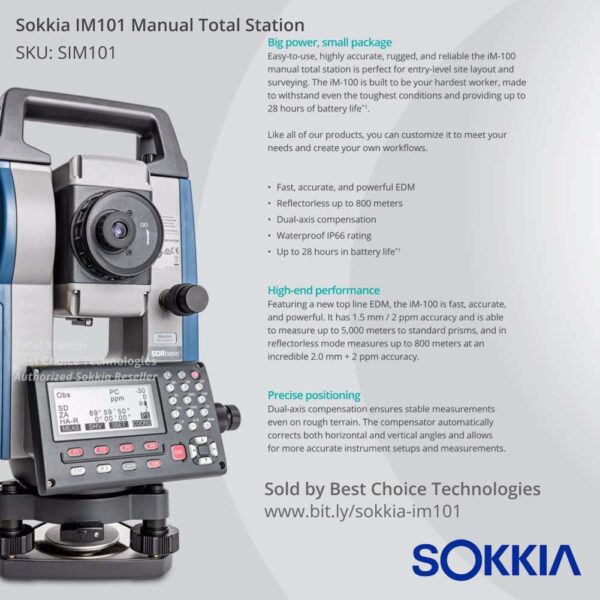 Sokkia iM101 Manual Total Station